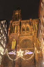Cath&eacute;drale de Strasbourg,, nuit