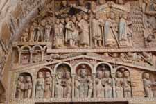 Abbatiale Sainte-Foy-de-Conques, tympan, d&eacute;tail