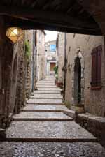 Village de Sainte-Agn&egrave;s, ruelle typique, escalier