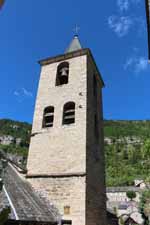 Gorges du Tarn, Sainte-Enimie, &eacute;glise Notre-Dame du Gourg