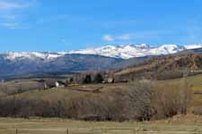Llo, paysage, Pyr&eacute;n&eacute;es, neige
