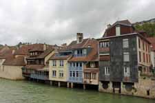 Ornans, maisons, la Loue