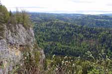 Doubs, la Cendr&eacute;e, falaise, paysage