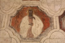La Romieu, coll&eacute;giale, peintures murales