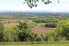 Morlanne, vue des Pyr&eacute;n&eacute;es