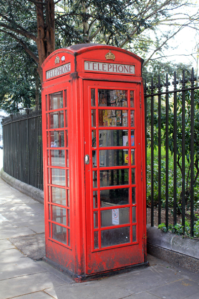 Londres, cabine téléphonique