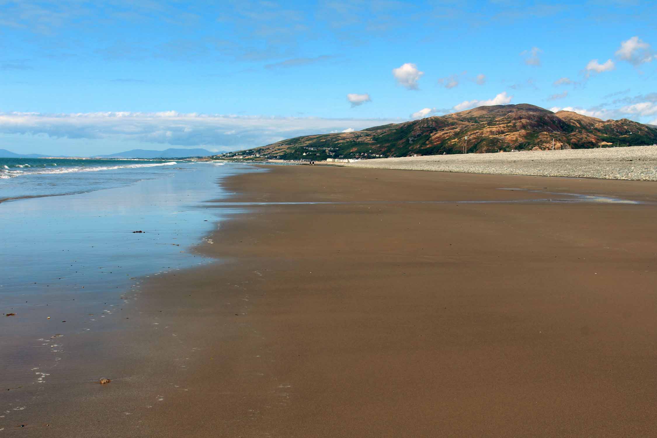 Pays de Galles, plage de Fairbourne