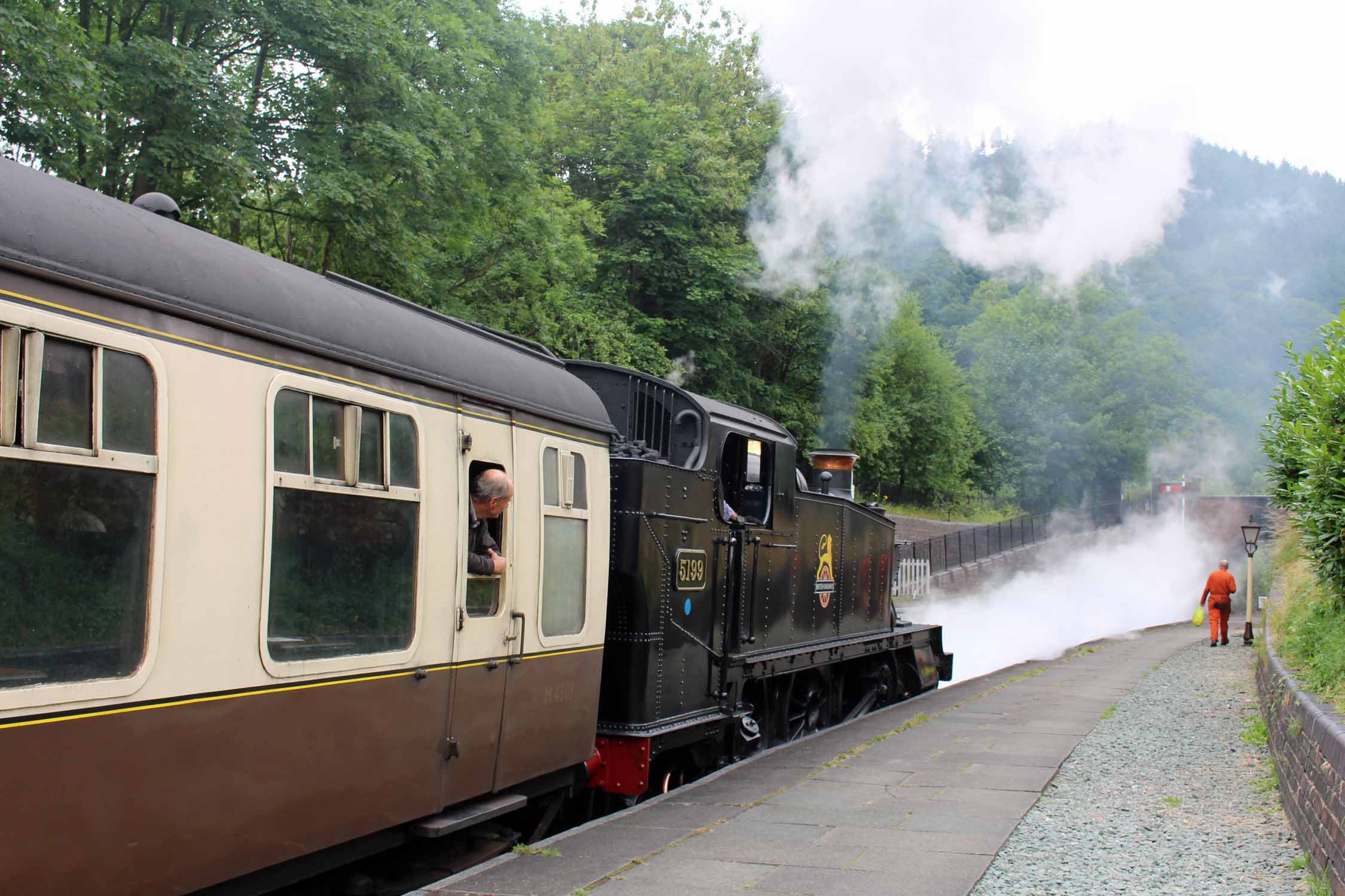 Pays de Galles, Llangollen, vieux train