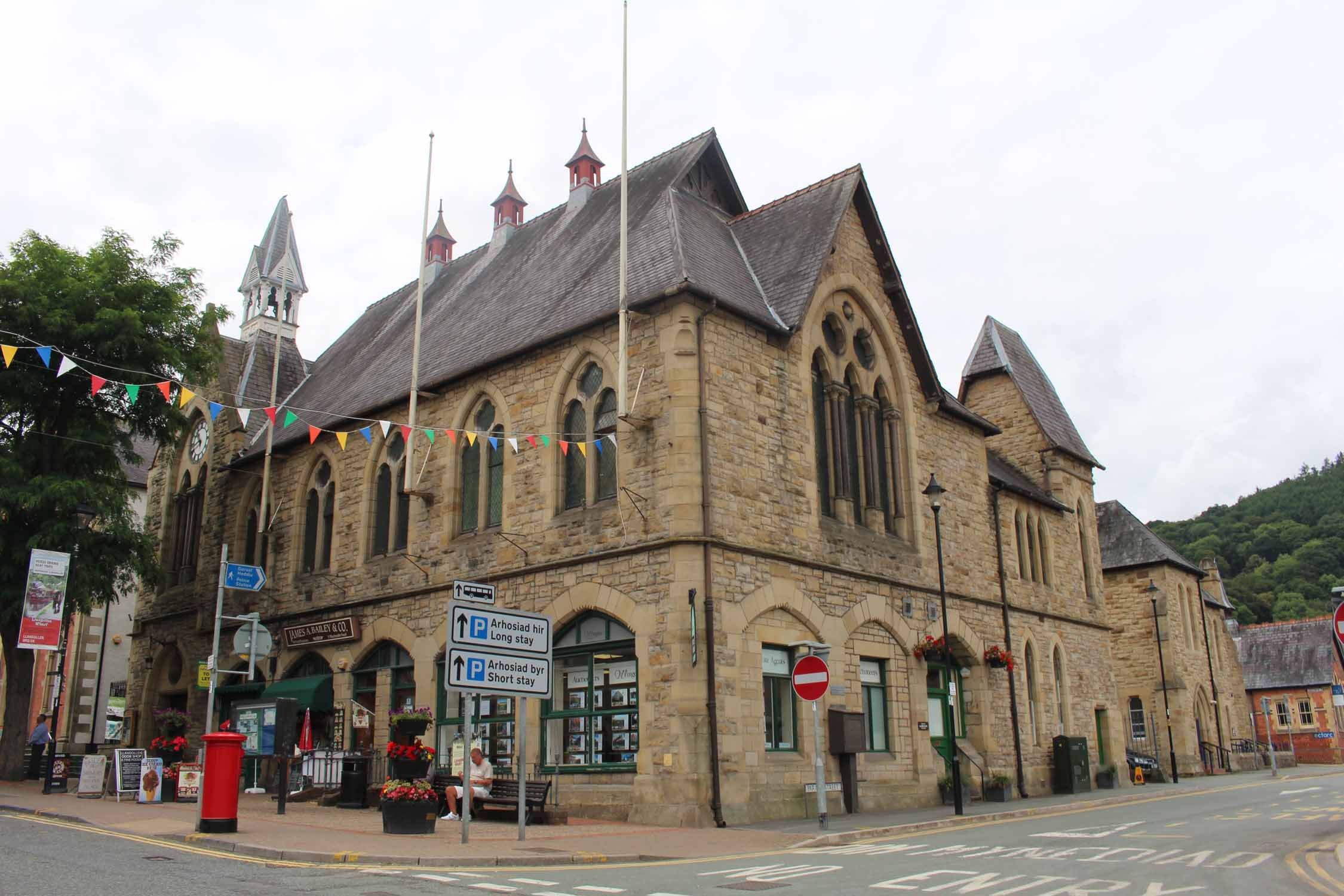 Pays de Galles, Llangollen, bâtiment de la mairie