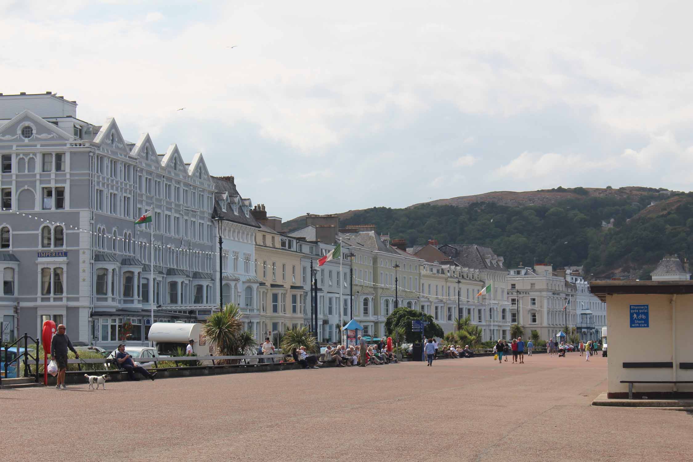 Pays de Galles, Llandudno, façades colorées