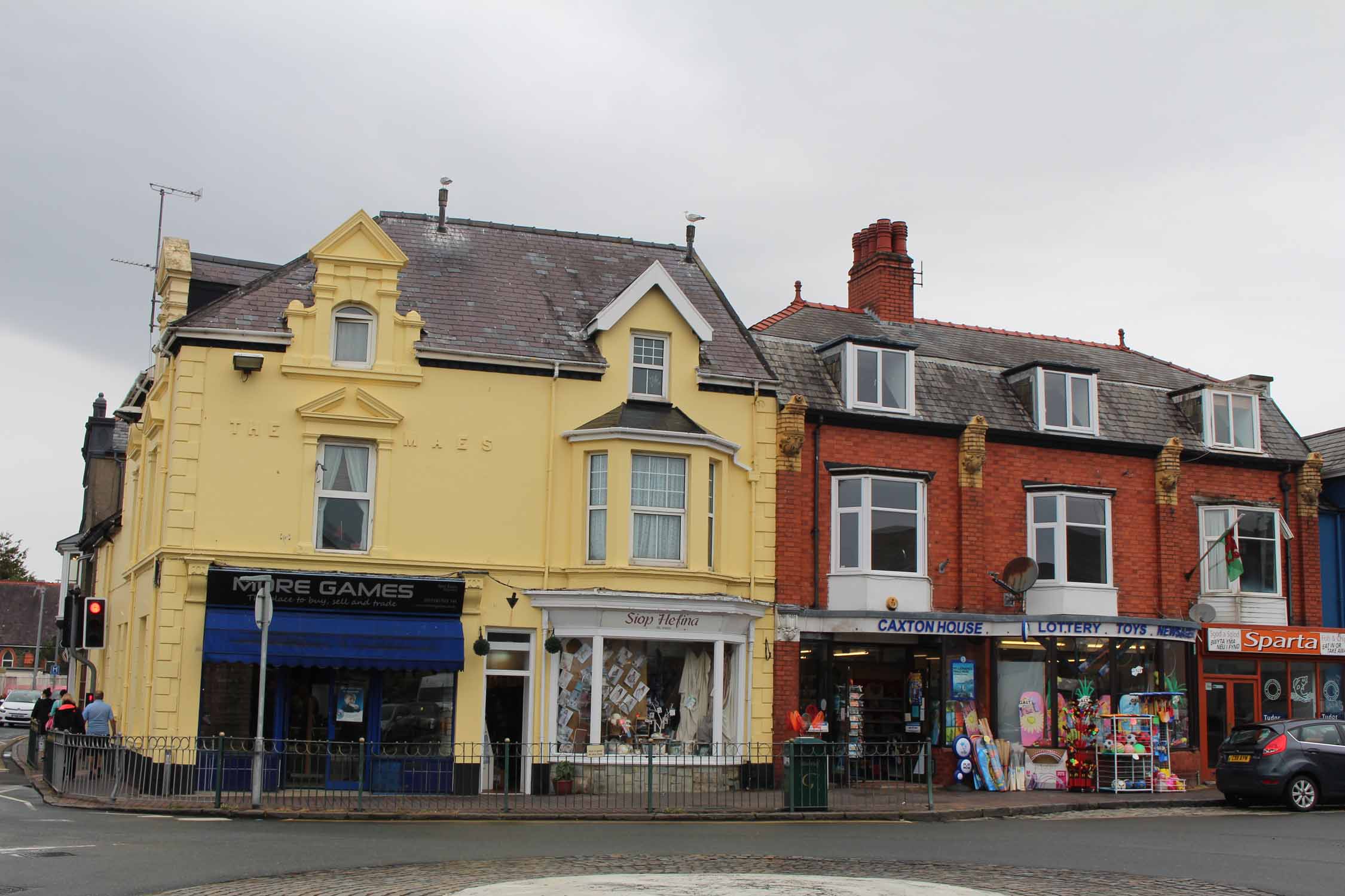 Pays de Galles, Pwllheli, maisons colorées