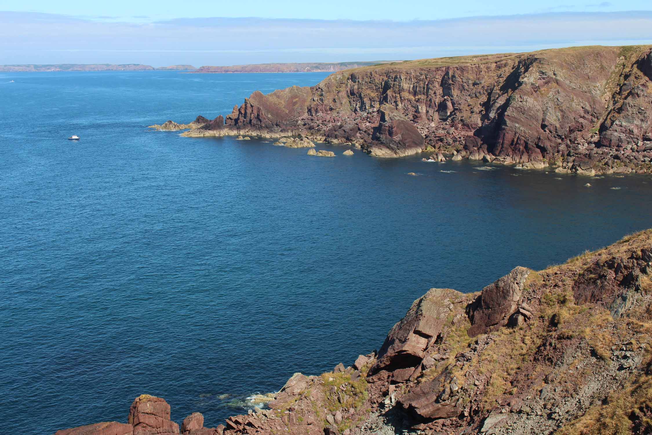 Pays de Galles, St-Ann's Head, falaises