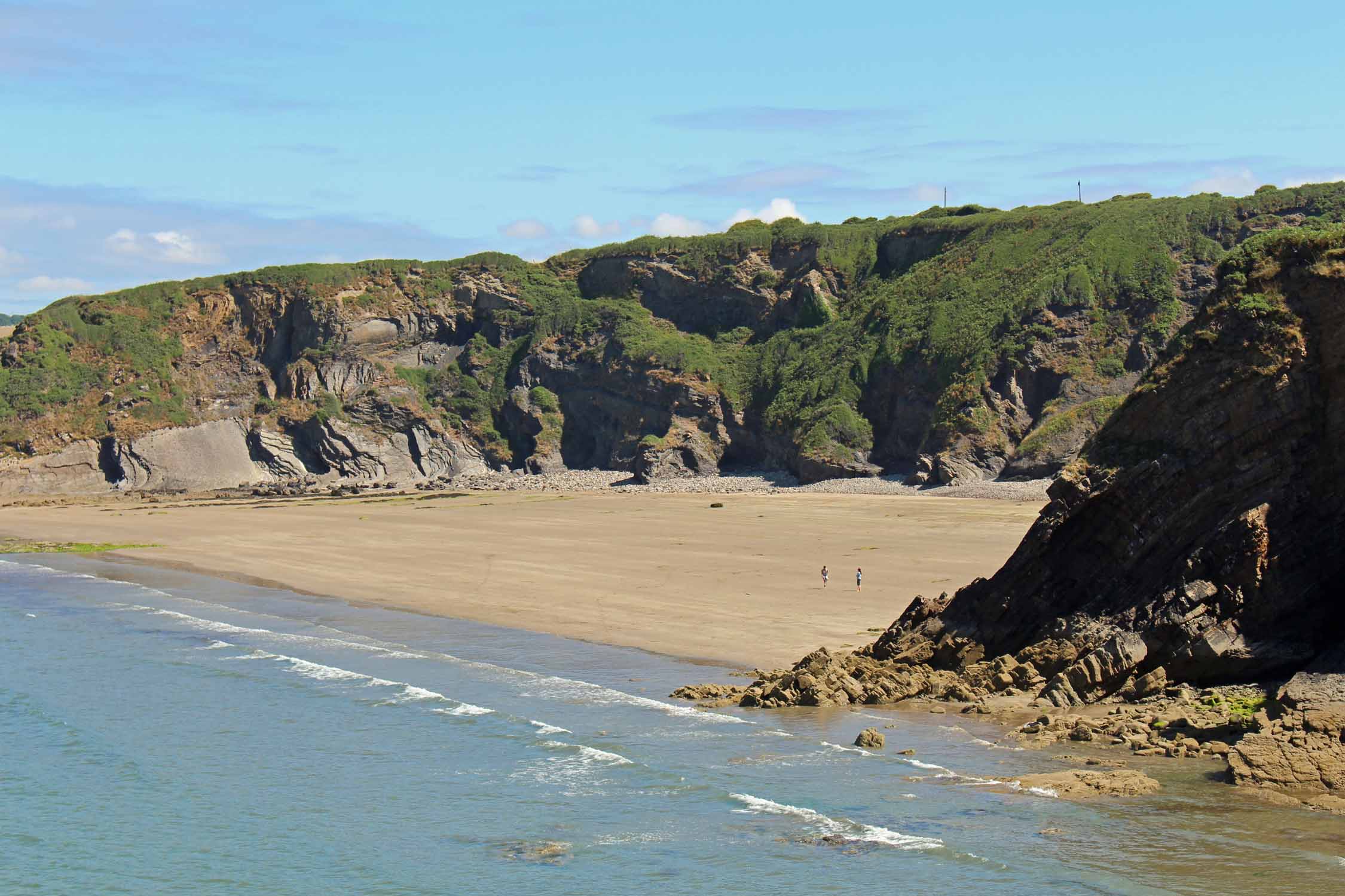 Pays de Galles, plage de Little Haven