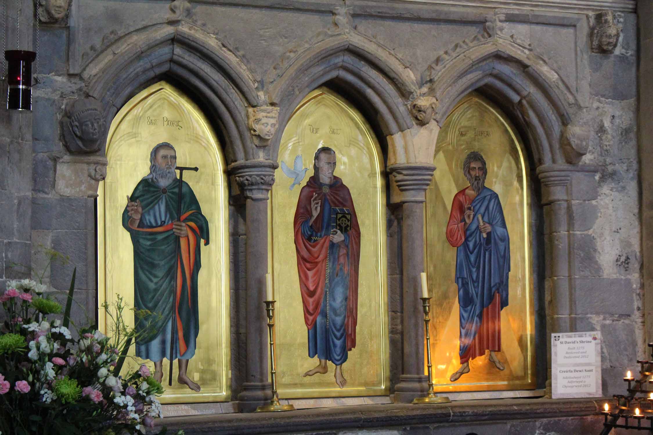 Pays de Galles, cathédrale St-Davids, icônes