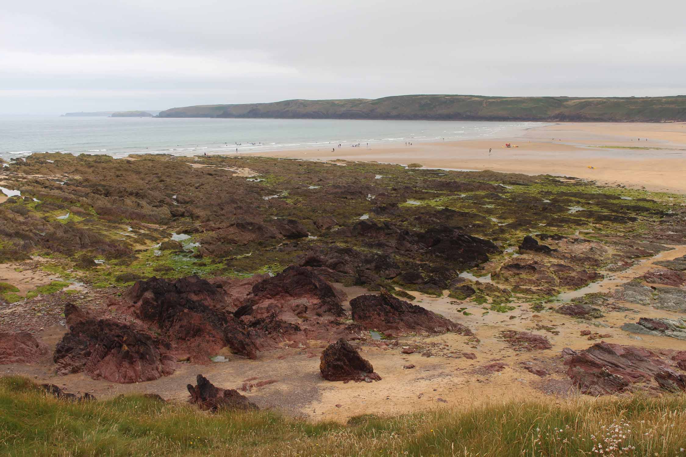 Pays de Galles, Freshwater West, plage