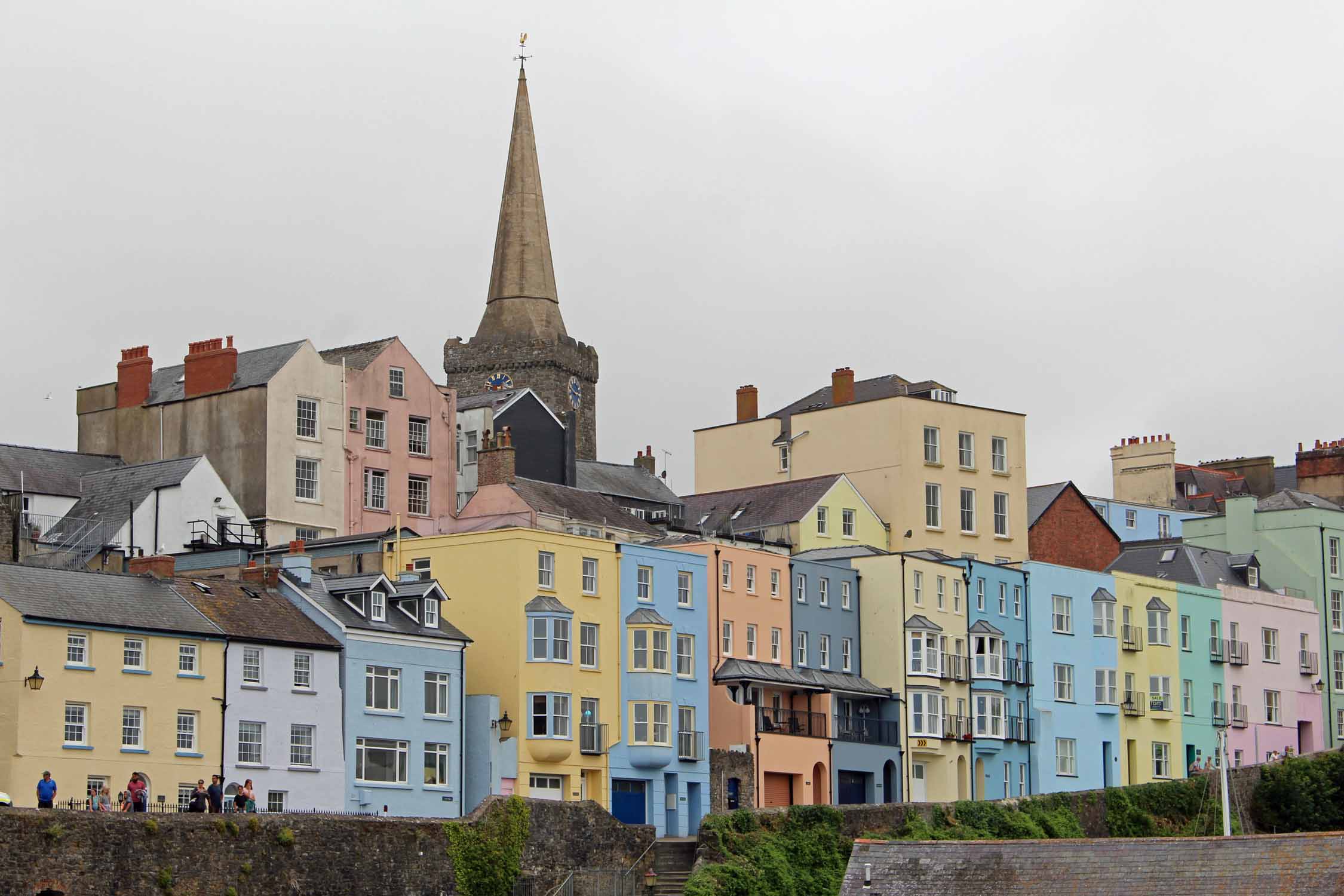 Pays de Galles, Tenby, maisons typiques