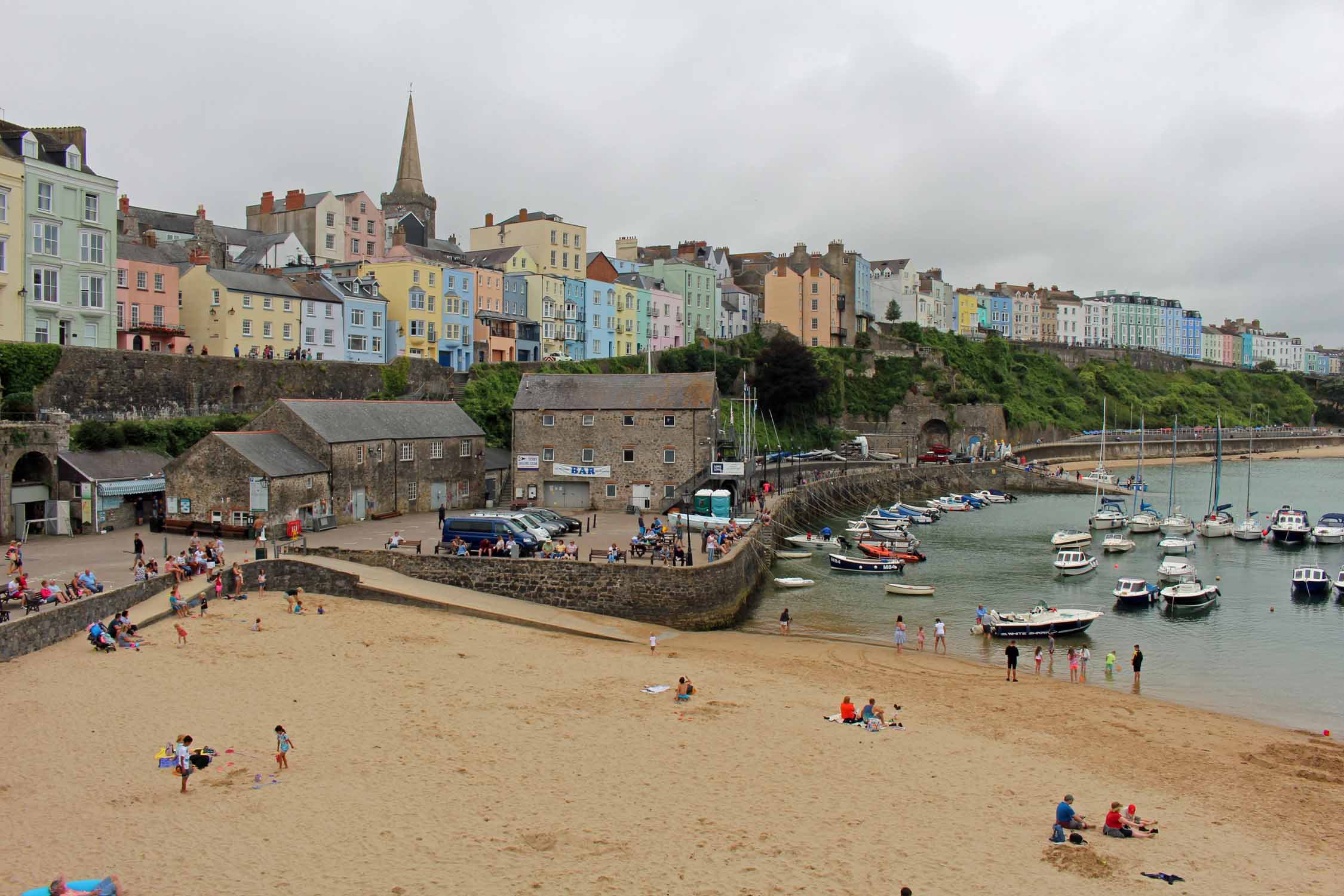 Pays de Galles, Tenby, port et plage