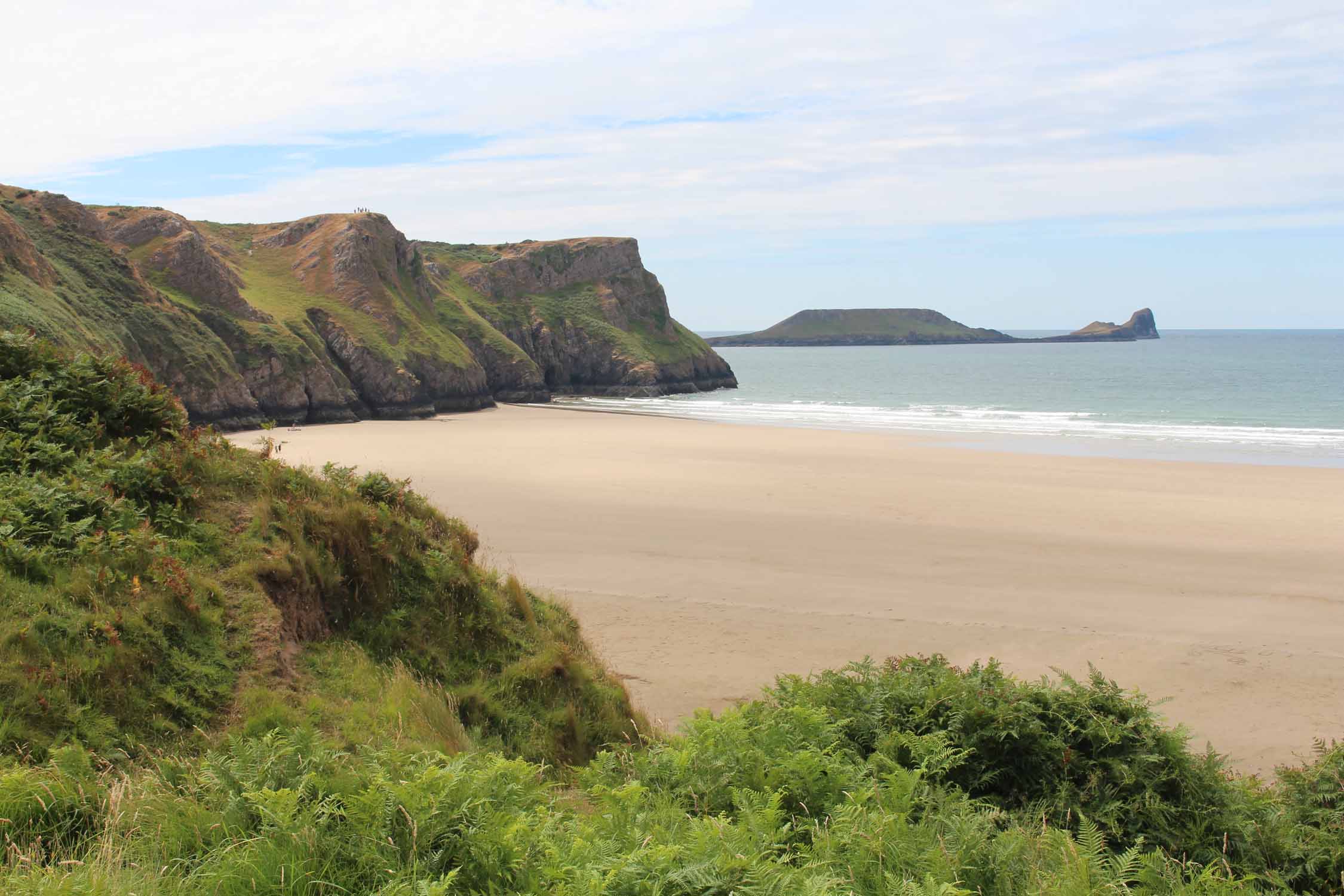 Pays de Galles, plage de Rhossili, paysage