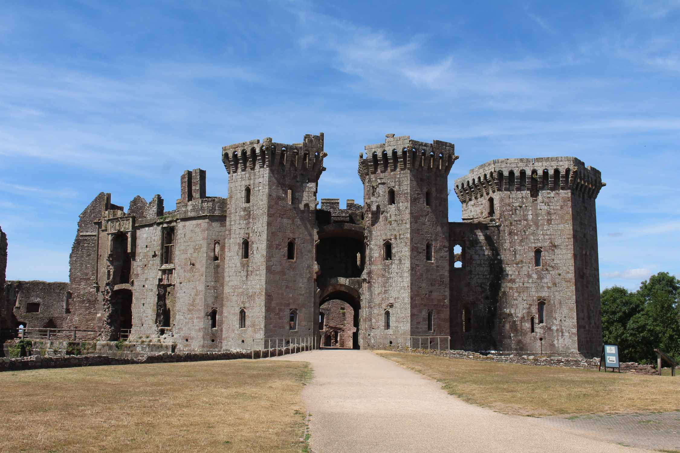 Pays de Galles, château de Raglan