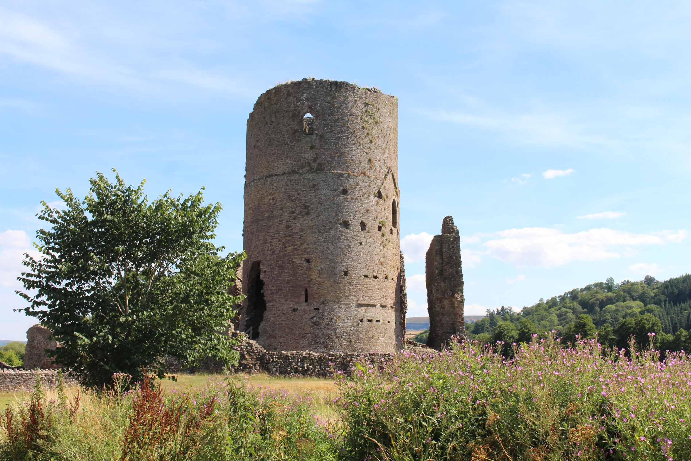 Pays de Galles, château de Tretower