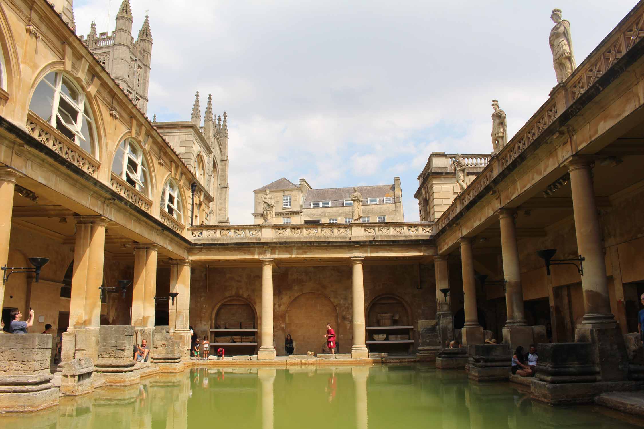 Angleterre, Bath, bains romains, eaux
