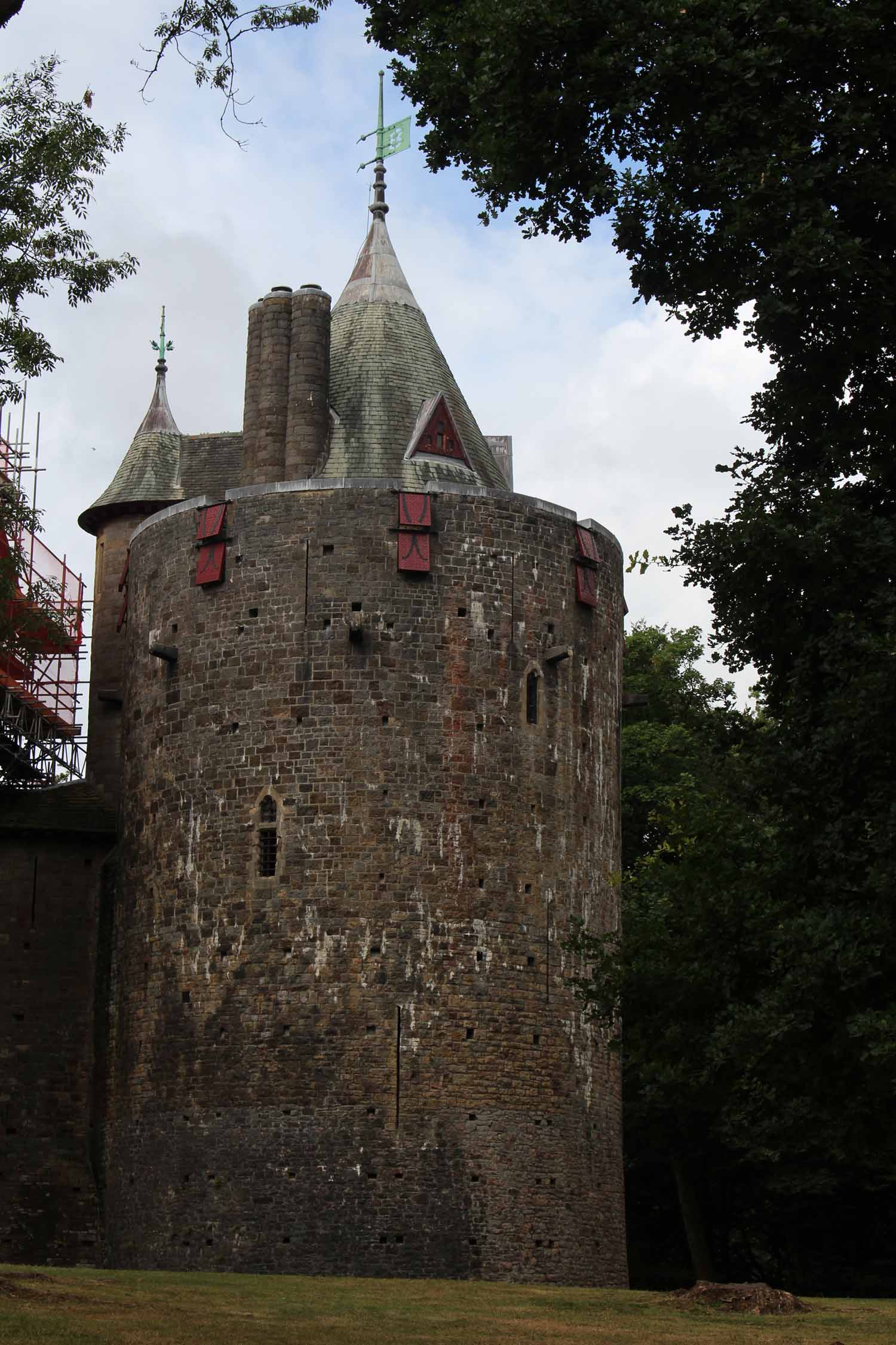 Pays de Galles, château de Coch