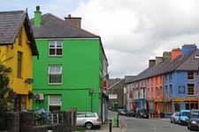 Pays de Galles, Llanberis, maisons color&eacute;es