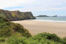 Pays de Galles, plage de Rhossili, paysage