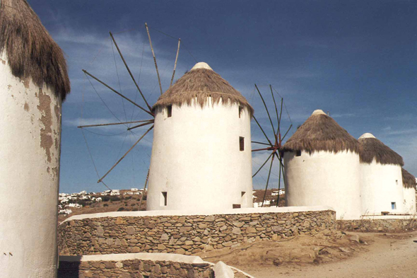 Mykonos, moulins Kato Myli