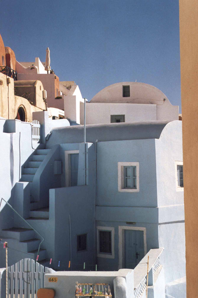 Santorin, village d'Oia