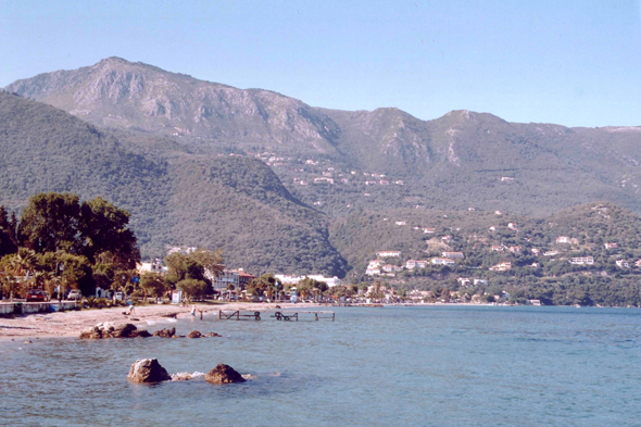 Corfou, plage d'Ipsos