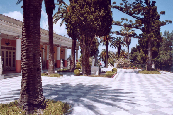 Corfou, Achilleion, terrasse