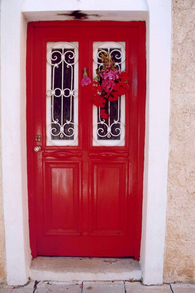 Paxos, Gaïos, porte, maison