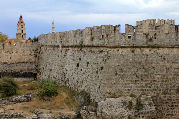 Rhodes, remparts, Grèce