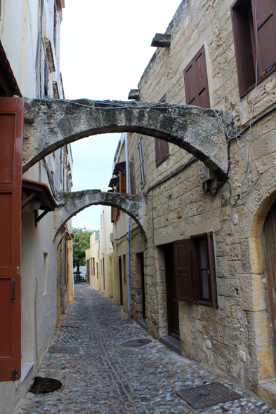 Rhodes, ruelle, vue