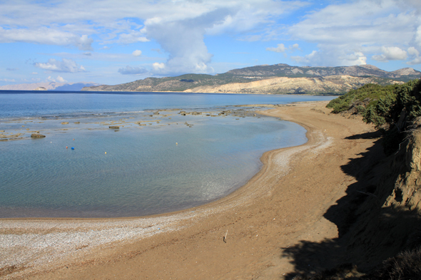 Limni, plage