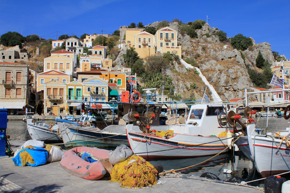 Ilde de Symi, port, paysage