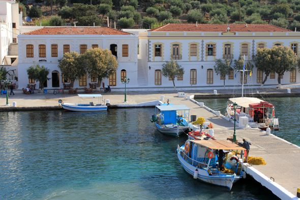 Symi, monastère, port