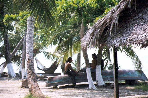 Guatemala, Livingston, plage