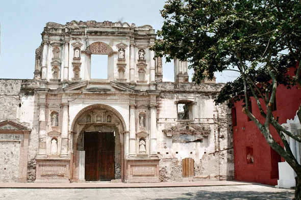 Guatemala, Antigua, ville, construction