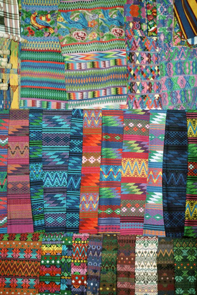 Guatemala, Antigua, tissu