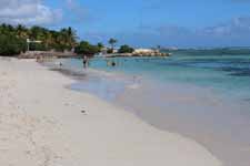 Guadeloupe, Saint-Fran&ccedil;ois, plage des Raisins Clairs