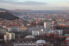 Budapest, tour MOL campus, vue