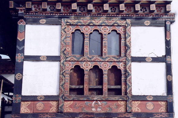 Fenêtres à Thimphu