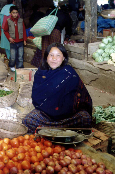 Thimphu, marché typique