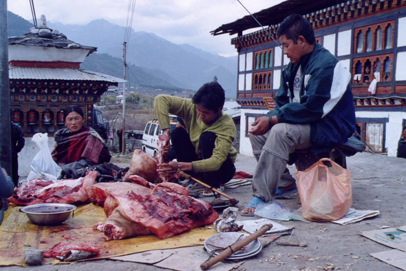 Jagarthang, viande