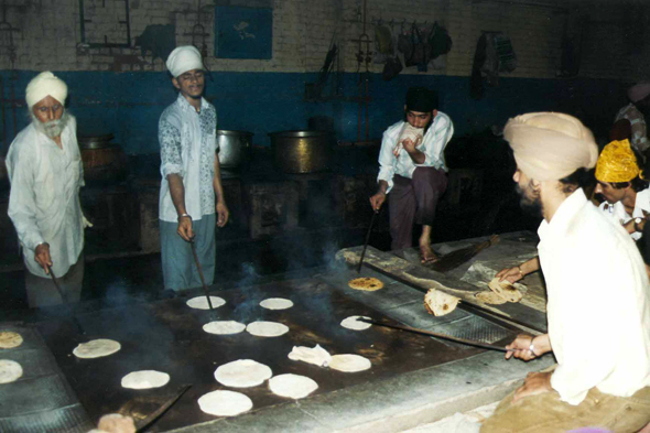 Delhi, fabrication du pain