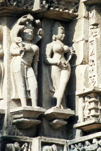 Khajuraho, temples érotiques, détail