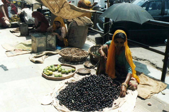 Jaipur, rue, marchande