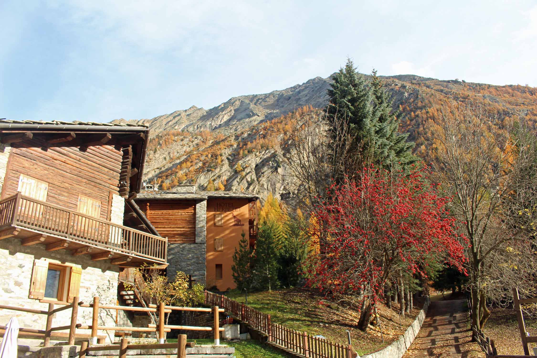 Val d'Aoste, Champlong, automne